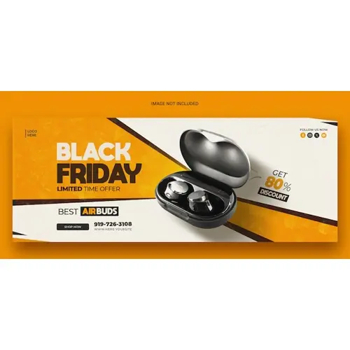 Black Friday Super Sale Facebook cover banner template