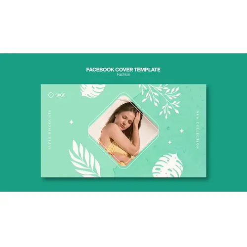 Botanical fashion style facebook cover