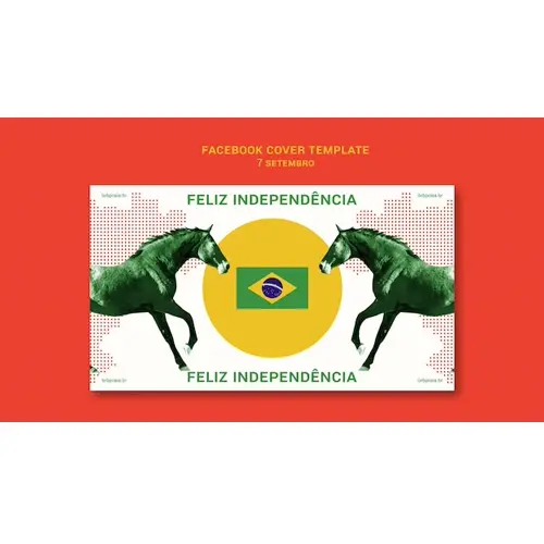 Brazil independence day facebook cover design