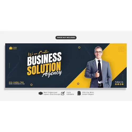 Business Agency Social Media Cover Banner Facebook Cover Template