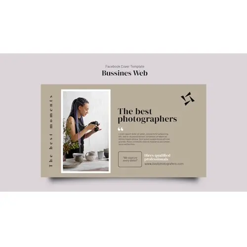 Business concept facebook cover template