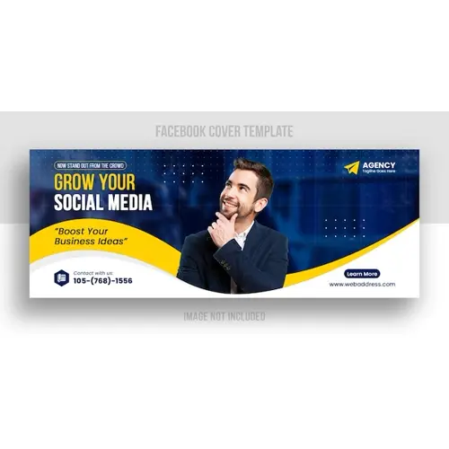 Business and corporate facebook cover template