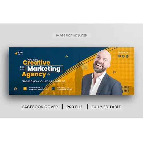 Business facebook cover banner template design