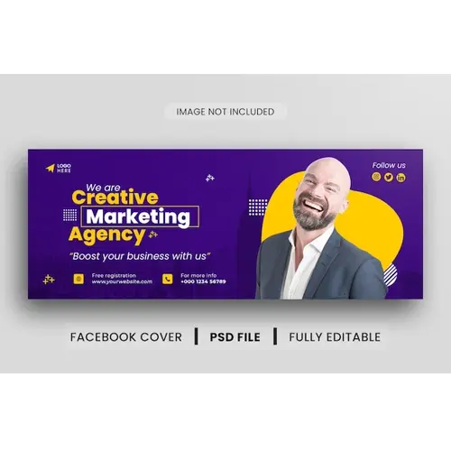 Business facebook cover banner template design