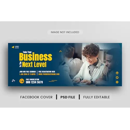 Business facebook cover banner template design