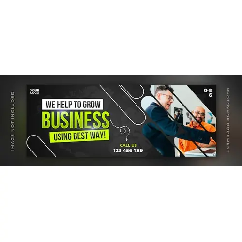 Business facebook cover header banner post photoshop template psd