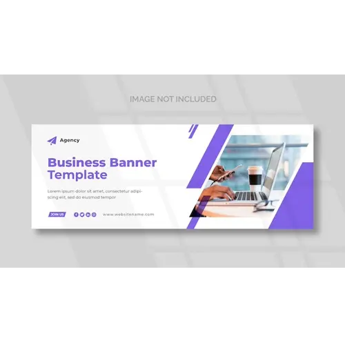 Business Facebook cover and panoramic banner template