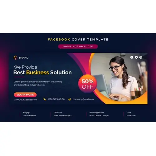 Business Facebook Social media cover template