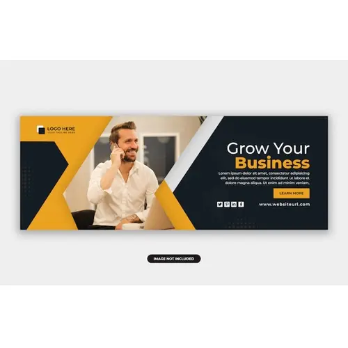 Business marketing facebook cover banner design