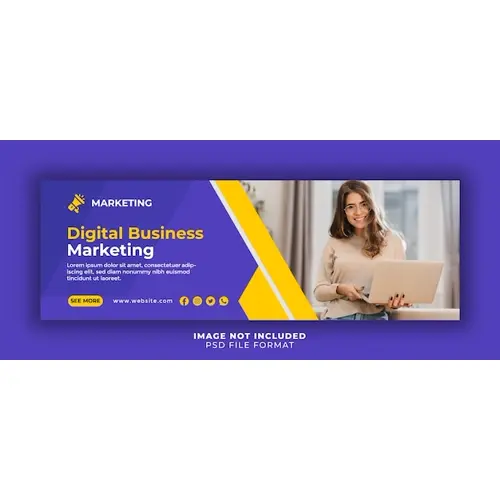 Business marketing Facebook cover template