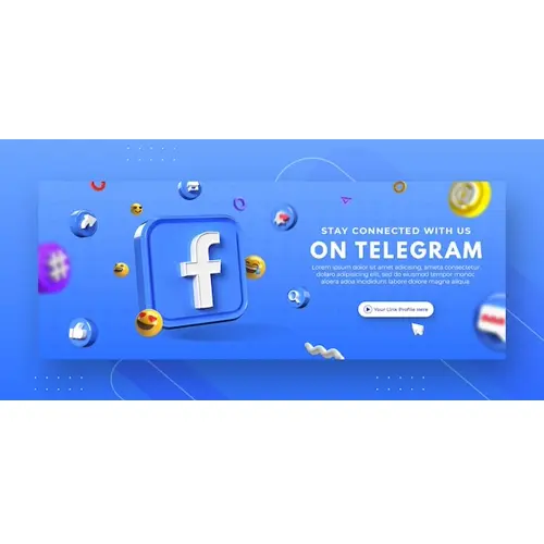 Business page promotion with 3d render facebook for facebook cover template