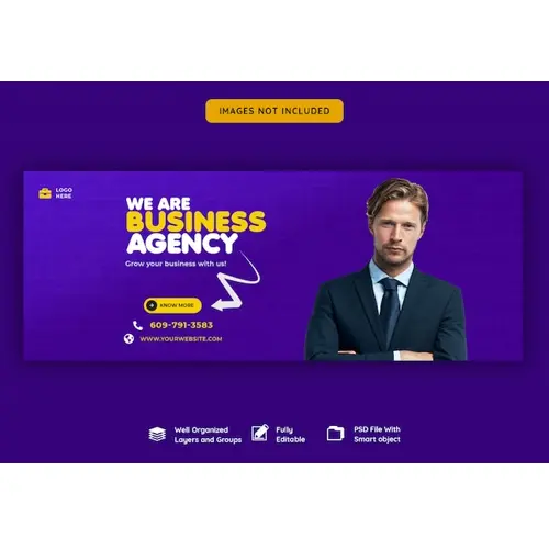 Business promotion and corporate facebook cover template
