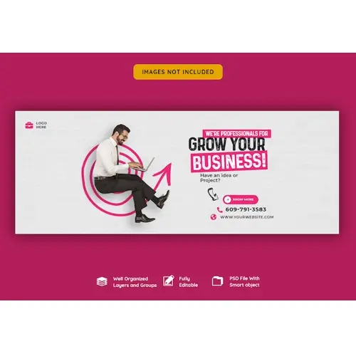 Business promotion and corporate facebook cover template