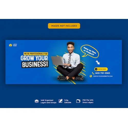 Business promotion and corporate facebook cover template