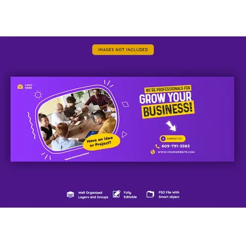 Business promotion and corporate facebook cover template