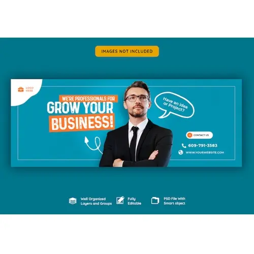 Business promotion and corporate facebook cover template
