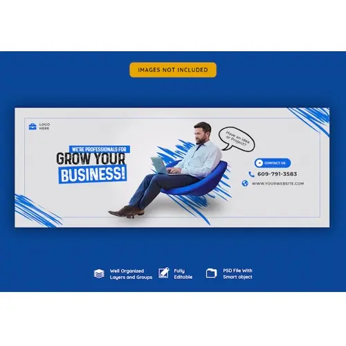 Business promotion and corporate facebook cover template