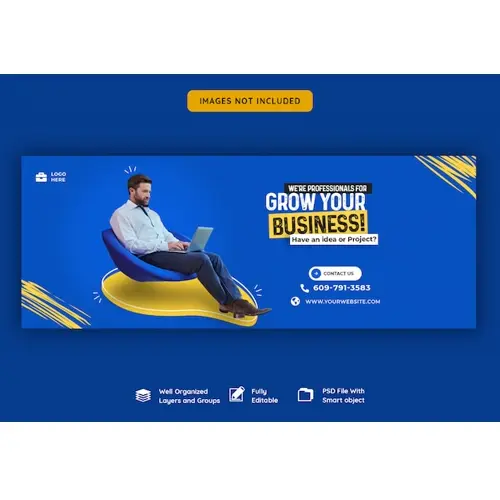 Business promotion and corporate facebook cover template