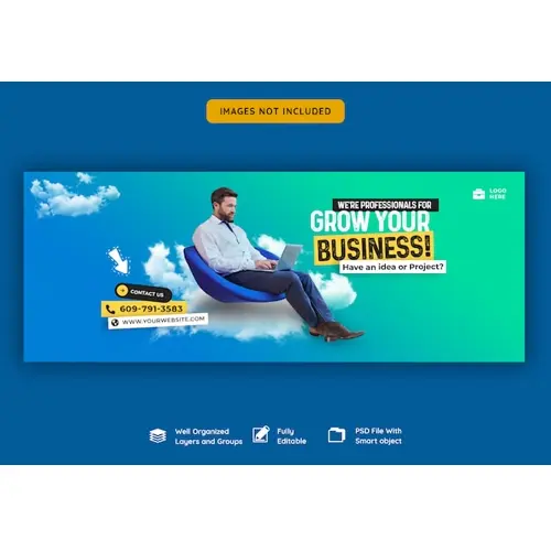 Business promotion and corporate facebook cover template