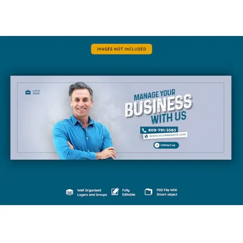 Business promotion and corporate facebook cover template