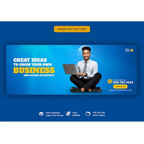 Business promotion and corporate facebook cover template