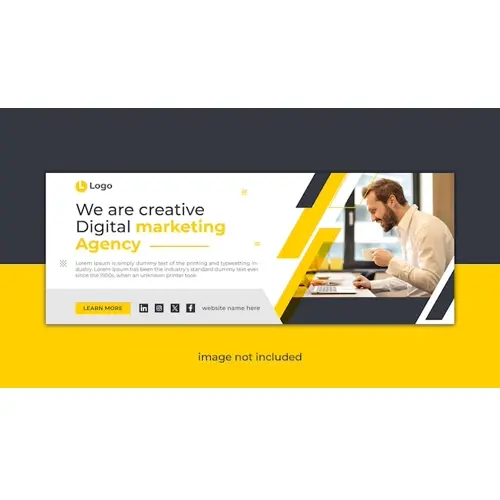 Business promotion and corporate facebook cover template