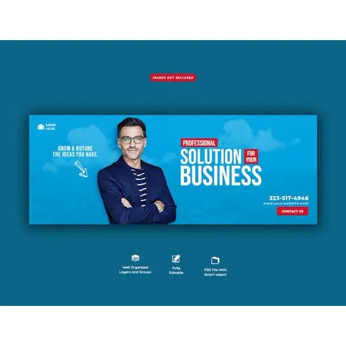 Business promotion and corporate Facebook cover template