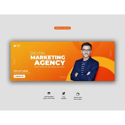 Business promotion and corporate Facebook cover template
