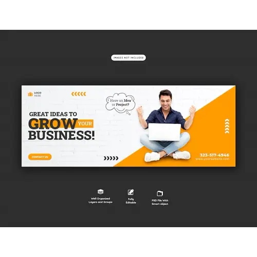Business promotion and corporate facebook cover template