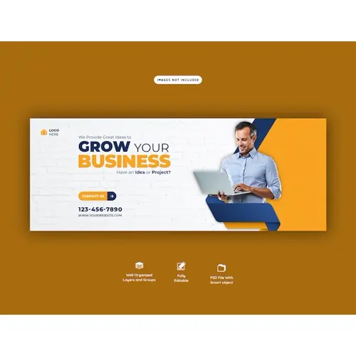 Business promotion and corporate facebook cover template