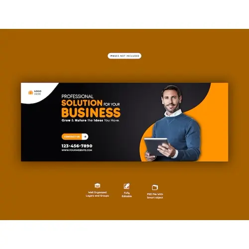 Business promotion and corporate facebook cover template