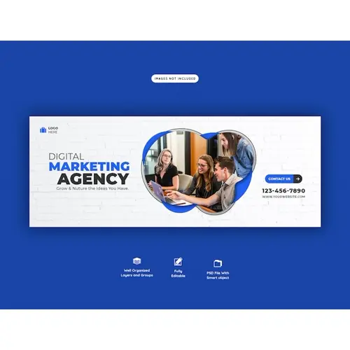 Business promotion and corporate facebook cover template