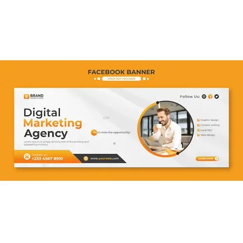 Business promotion and corporate facebook cover template