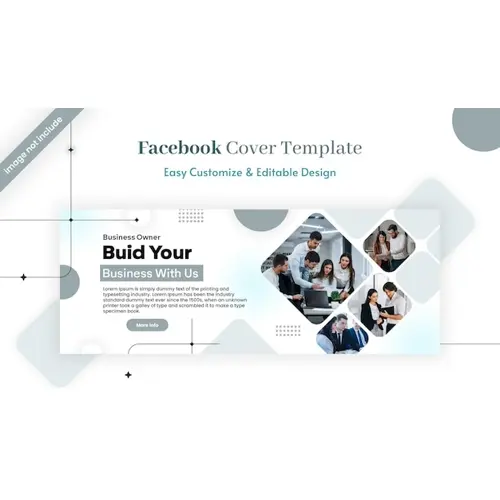 Business promotion and corporate facebook cover template