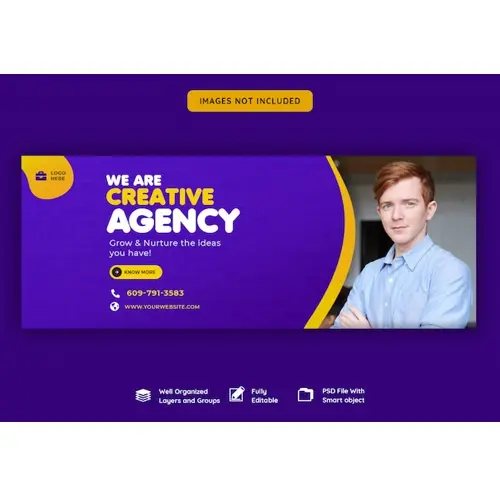 Business promotion and creative facebook cover template