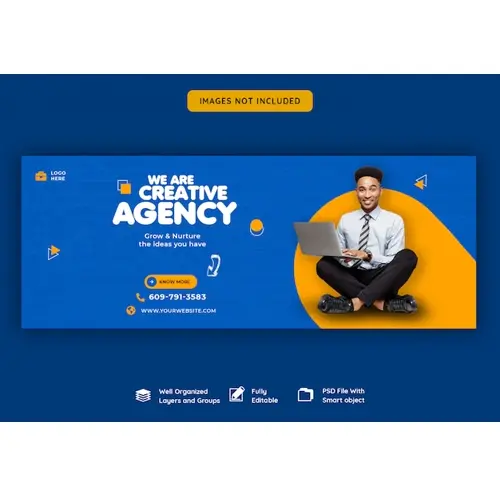 Business promotion and creative facebook cover template