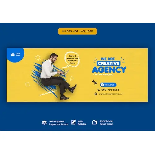 Business promotion and creative facebook cover template