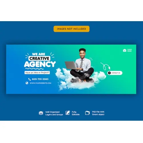 Business promotion and creative facebook cover template