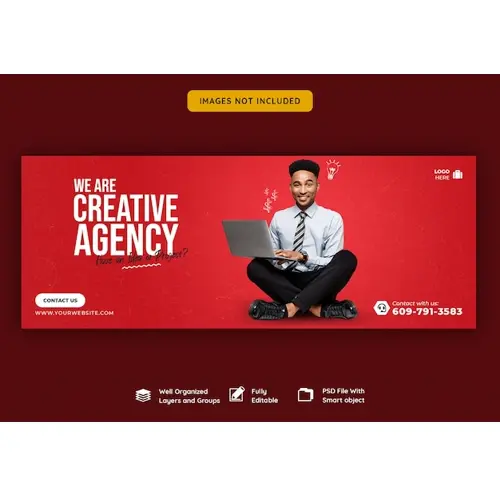Business promotion and creative facebook cover template