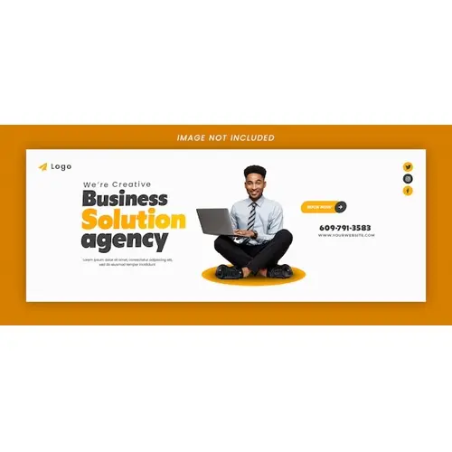 Business promotion and creative facebook cover template
