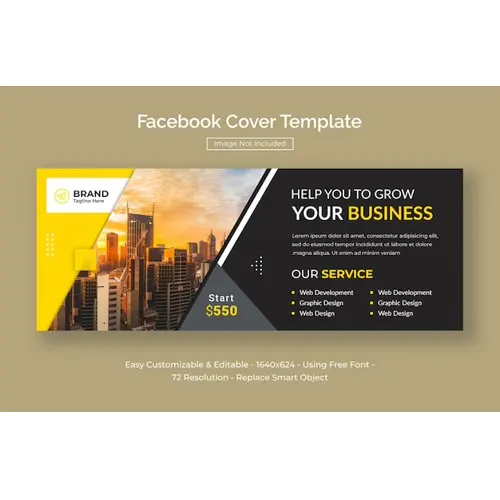 Business promotional marketing facebook cover