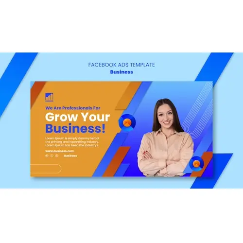 Business solutions facebook template