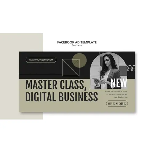 Business strategy facebook template