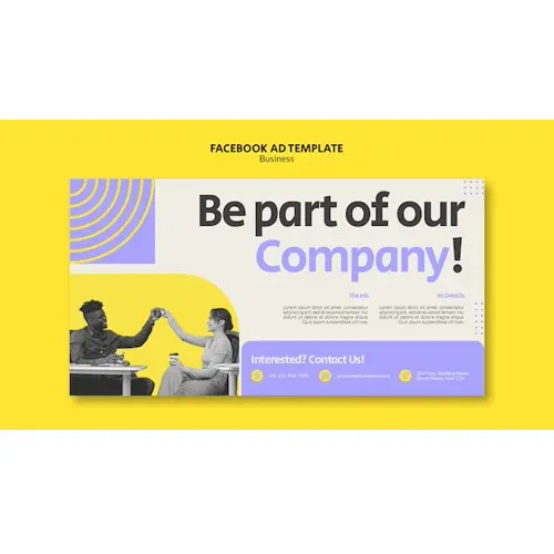 Business web facebook template