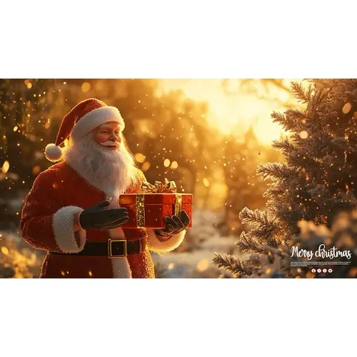 Christmas celebration with giftbox youtubeinstagram and facebook cover