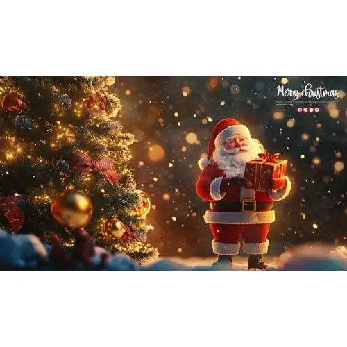 Christmas celebration with giftbox youtubeinstagram and facebook cover