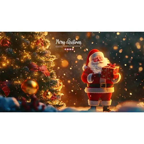 Christmas celebration with giftbox youtubeinstagram and facebook cover