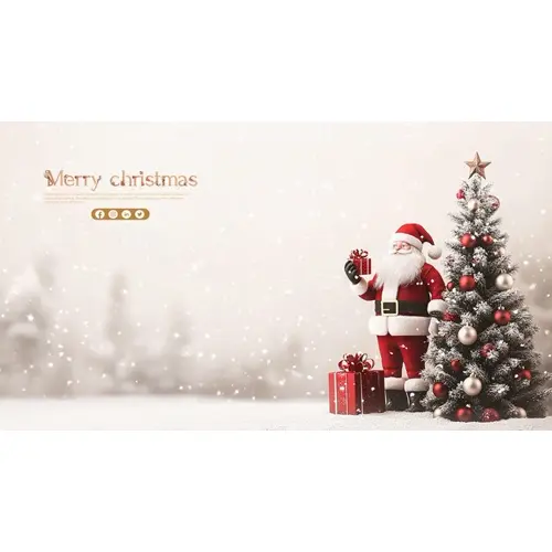 Christmas celebration with giftbox youtubeinstagram and facebook cover
