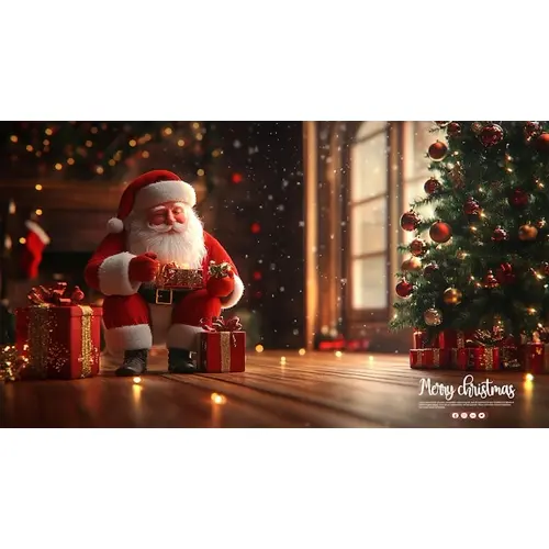 Christmas celebration with giftbox youtubeinstagram and facebook cover