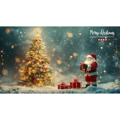 Christmas celebration youtubeinstagram and facebook cover